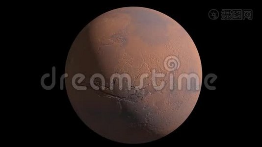 4K星球火星完整循环视频
