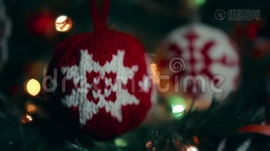 圣诞手工装饰针织球视频