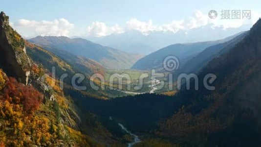 山区黎明时间流逝视频