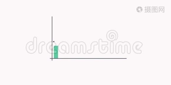 在白色背景上增加带有注释箭头的图形动画条。视频