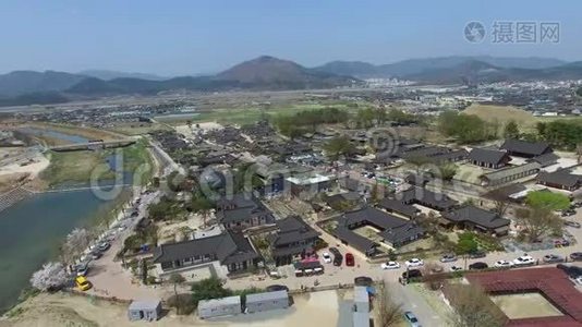 韩国庆州回乡传统村之春视频