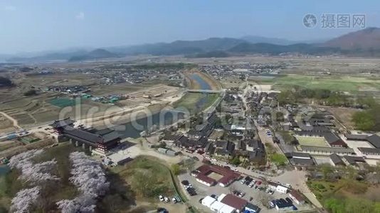 韩国庆州回乡传统村之春视频