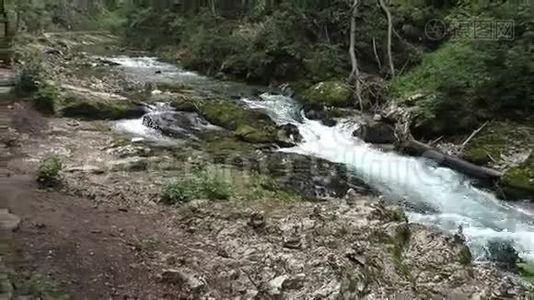 文塔峡谷，拉多夫纳河，斯洛文尼亚153458视频