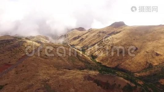 全景Pico doArieiro，马德拉的鸟瞰图视频