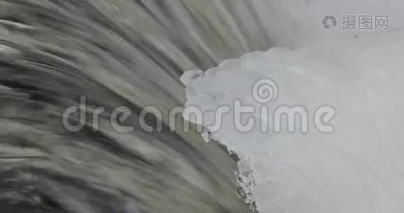 白天河里的冰视频