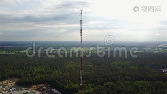 阿尔布罗卡拉脱维亚航空无人机顶景4K超高清视频视频