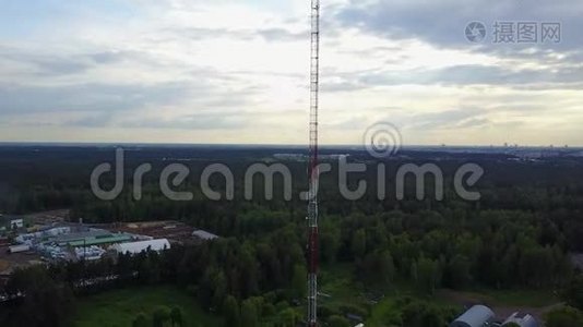 阿尔布罗卡拉脱维亚航空无人机顶景4K超高清视频视频