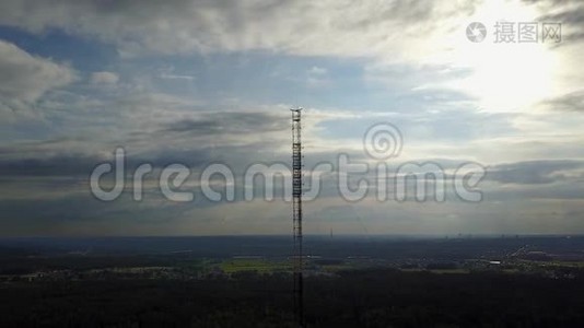 阿尔布罗卡拉脱维亚航空无人机顶景4K超高清视频视频