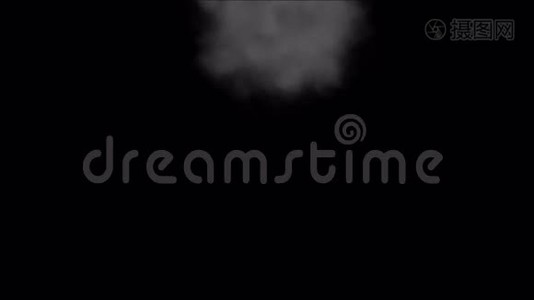 烟雾云烟空间背景，烟雾雾雾雾霾污染气体幽灵。视频