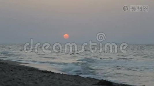 海上日出景观视频