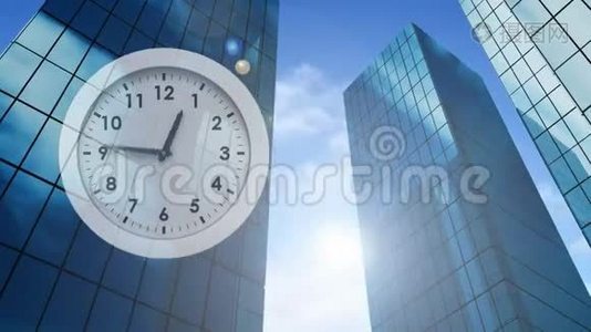时钟和建筑物视频