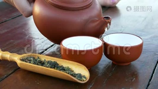 中国茶道用茶具视频