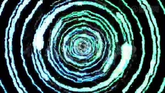 闪电隧道飞行黑色背景动画新品质独特动态自然光效果4k视频