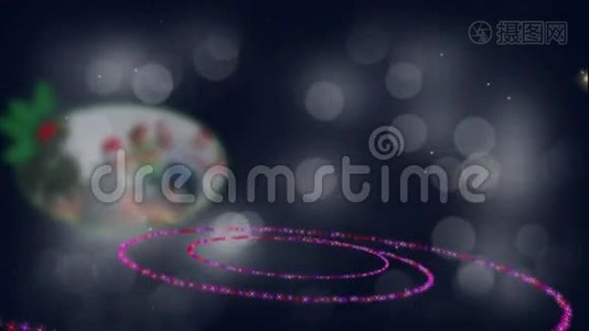 圣诞家庭螺旋动画视频