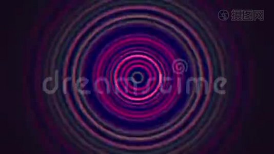 80年代的抽象运动紫色圆圈视频