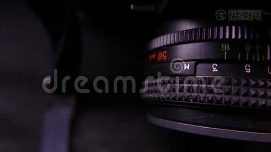 老式苏联35毫米相机。 4KUHD视频
