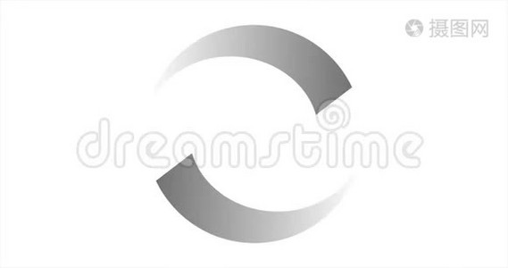 加载圆圈图标在白色背景动画与可选的卢马哑光。 包括阿尔法·卢马·马特。视频