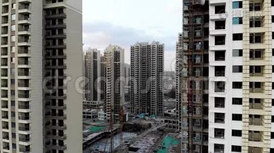 大规模建筑工地建设在中国视频