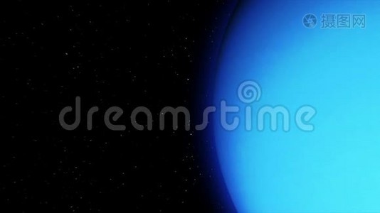 宇宙飞船飞过天王星视频