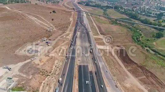 隧道及桥梁大型公路建设工程的航摄影像视频