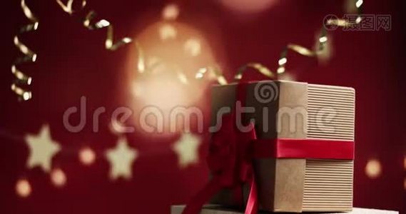 漂亮时尚的圣诞装饰品视频