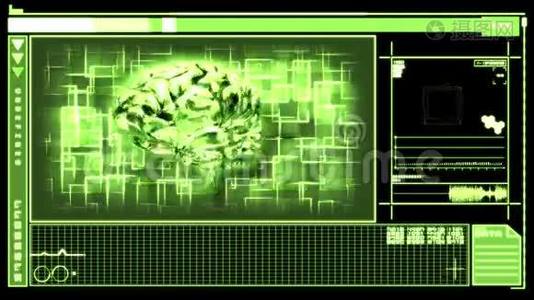 具有旋转脑的数字接口视频
