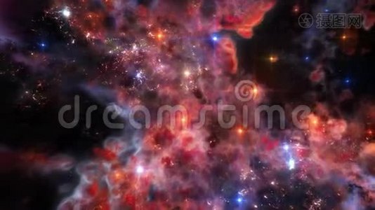 抽象星系星云动画4k视频