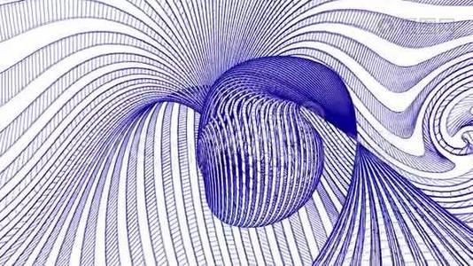 网格网多边形线架孔雀鸟抽象绘图动画背景新质量运动图形复古视频