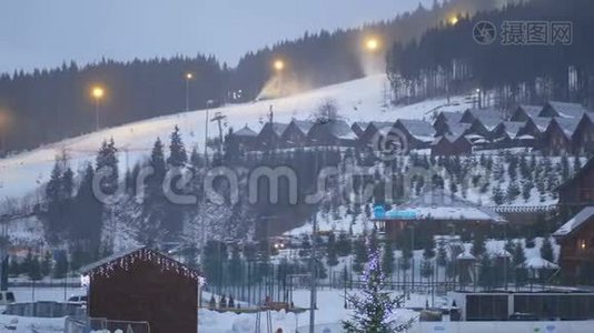 山水村雪冬.视频