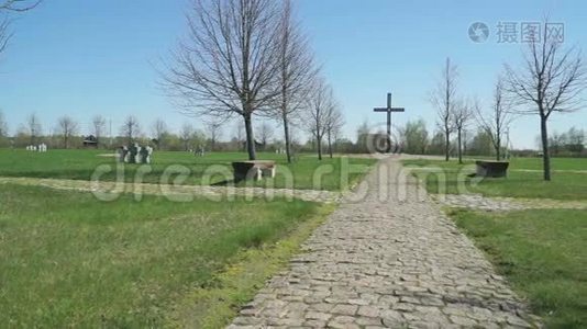 俄罗斯的德国军事纪念墓地视频