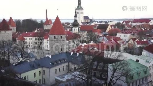 塔林，爱沙尼亚老城视频