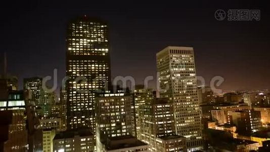 风景秀丽的旧金山天际线视频
