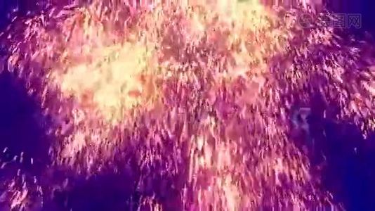 抽象火焰发光粒子视频