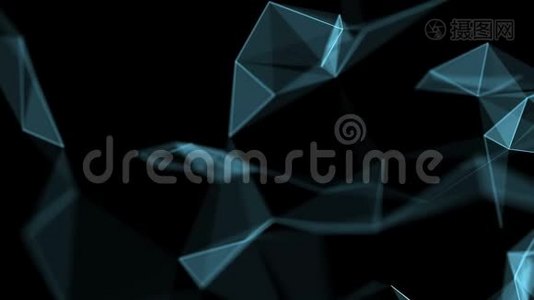 抽象的几何背景视频