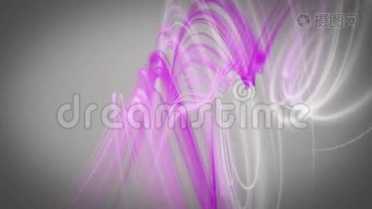 运动中带条纹波物体的奇妙动画，循环高清1080p视频
