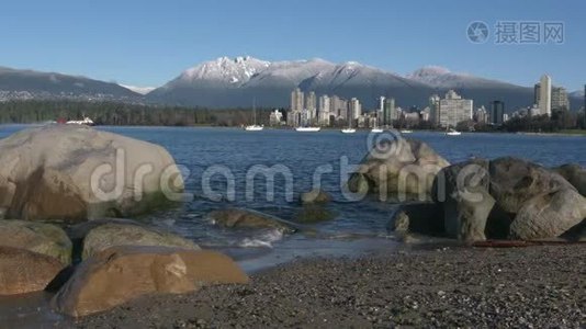 温哥华毛巾，海岸警卫队船艇，英国海岸视频