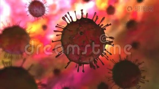 冠状病毒聚类动画视频