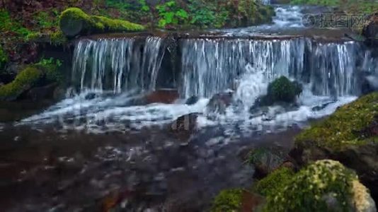 风景如画的山河特写.视频