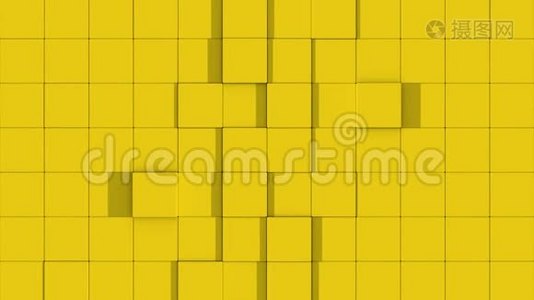 黄色的立方体墙除视频