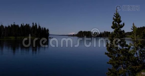 平静的河流和湖泊景观4k24fps视频