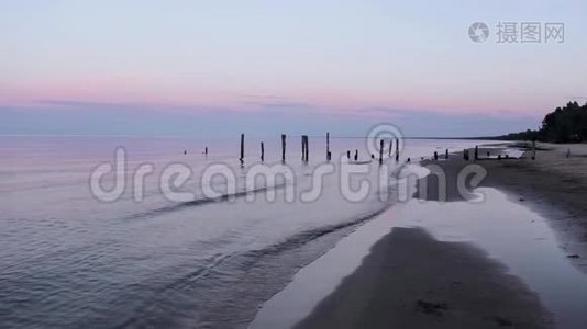 波罗的海的码头，视频