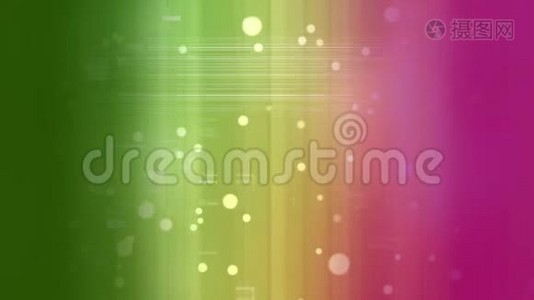 由气泡构成的彩色光效应线动画视频
