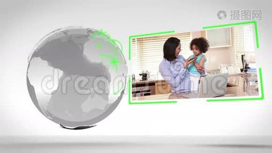 世界各地的家庭一起使用Nasa.org的地球图像视频