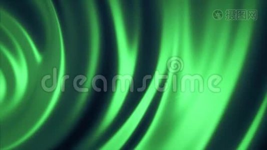 提炼光滑有光泽的绿色纹理运动.. 抽象运动背景。视频