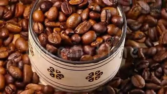 烤咖啡豆视频