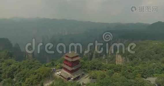 天门山顶天门山寺视频