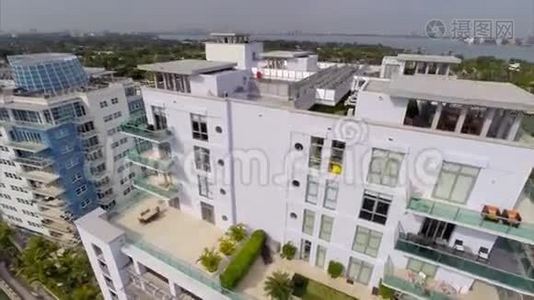 迈阿密海滩天桥空中缆车视频