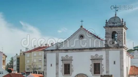 葡萄牙奥迪维拉斯大教堂。 美丽的日景。 里斯本区。视频