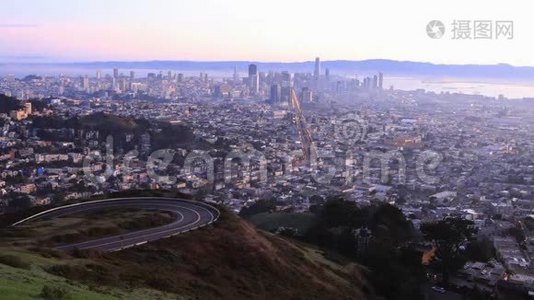 加州旧金山日出时间4K视频