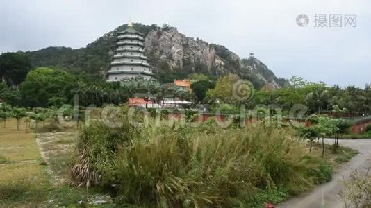 中国潮州市汕头天坛花园天坛寺视频